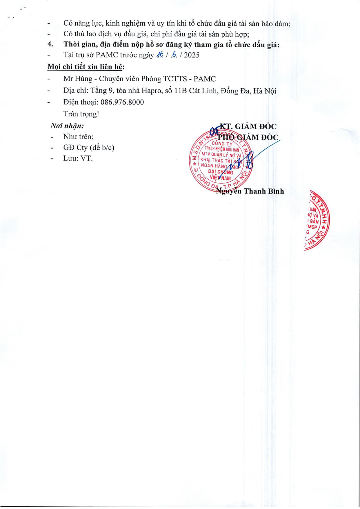 Thông báo lựa chọn tổ chức bán ĐG TS Chương Mỹ 10.6.25_2